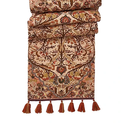 Juliska Willa Amber Embroidered Table Runner, 18 x 90