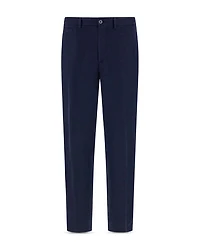 Solid Linen Straight Fit Trousers