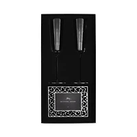 Reflective Champagne Flute & Heart Frame Set