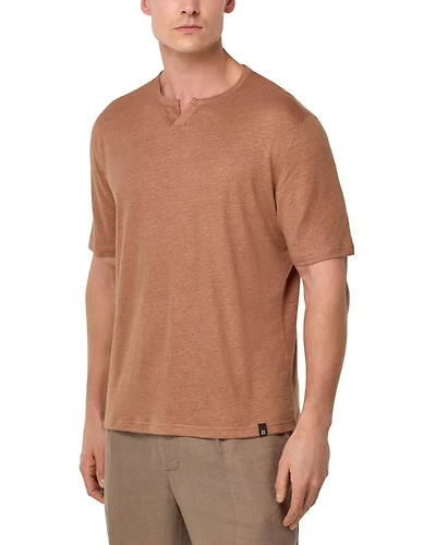 Stretch Split Collar Tee