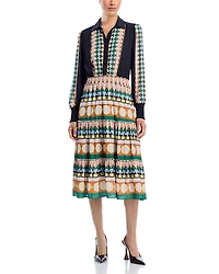 T Tahari Tiered Midi Dress