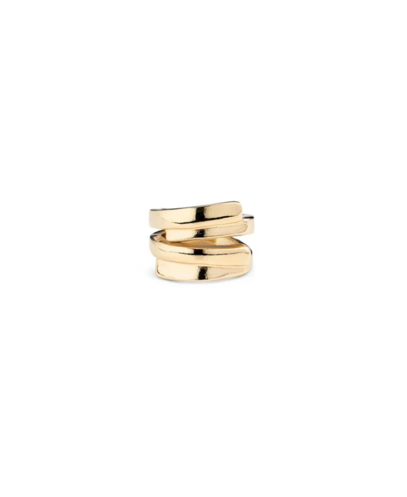 18K Gold-Plated & Sterling Silver-Plated Irregular Ring