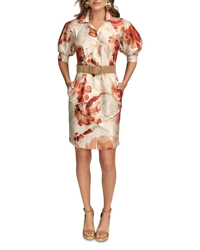 Floral Print Shirtdress