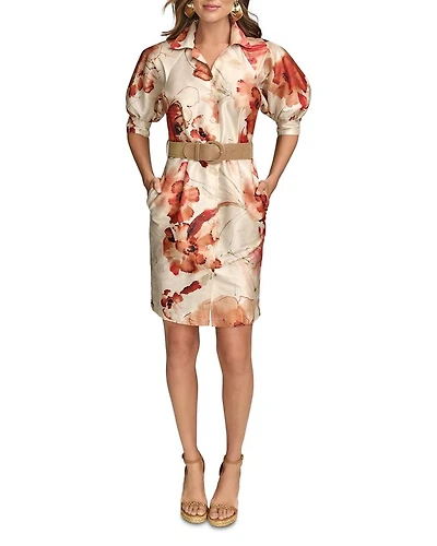 Floral Print Shirtdress