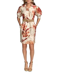 Donna Karan Floral Print Shirtdress