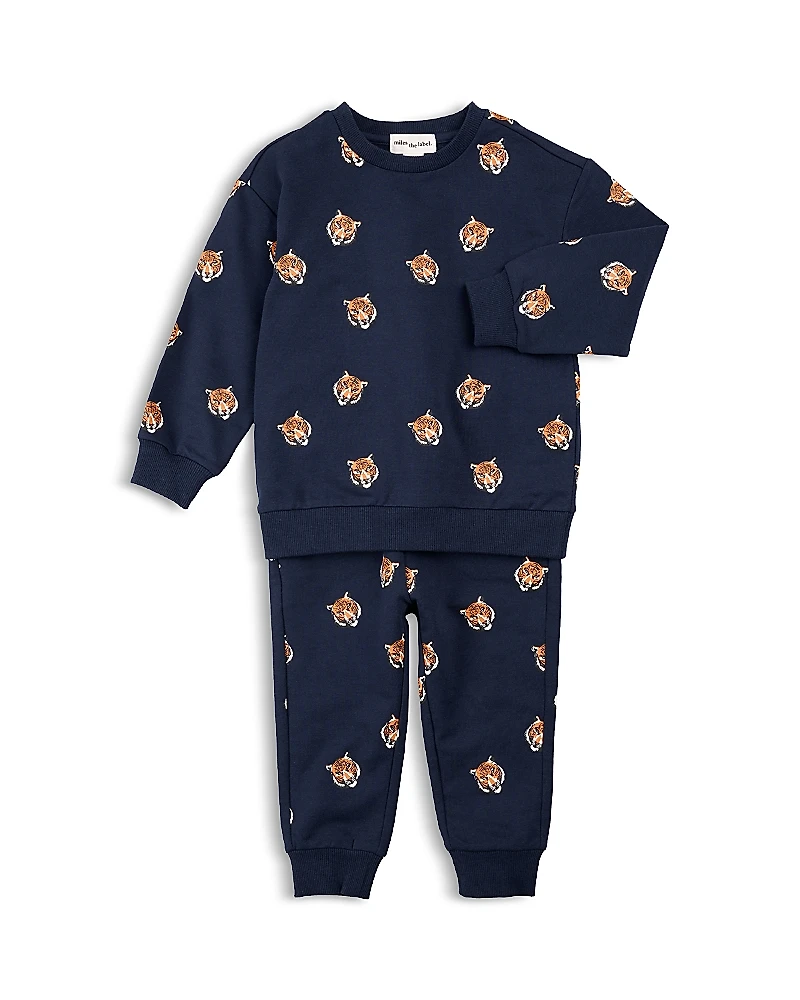 Miles The Label Boys' Go Tigers Print Jogger Set - Baby