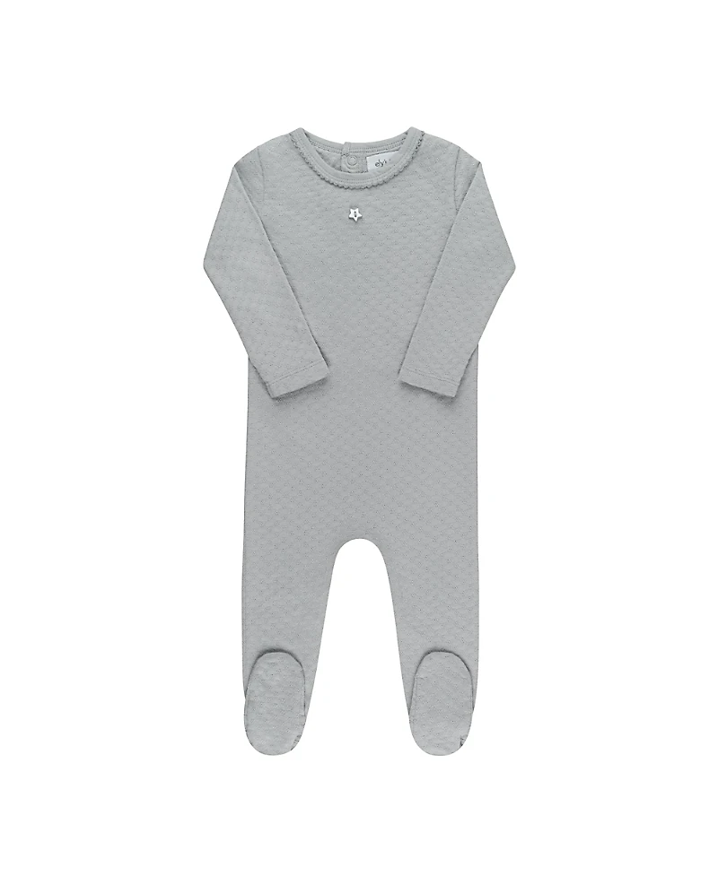 Ely's & Co. Unisex Heart and Star Button Pointelle Collection