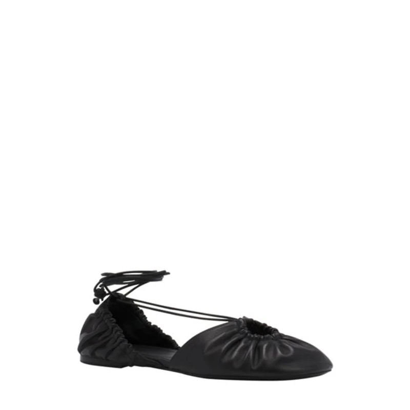 Women's Mesure Lace-Up Leather Ballerina