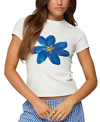 Edikted Marelle Flower Graphic T-Shirt