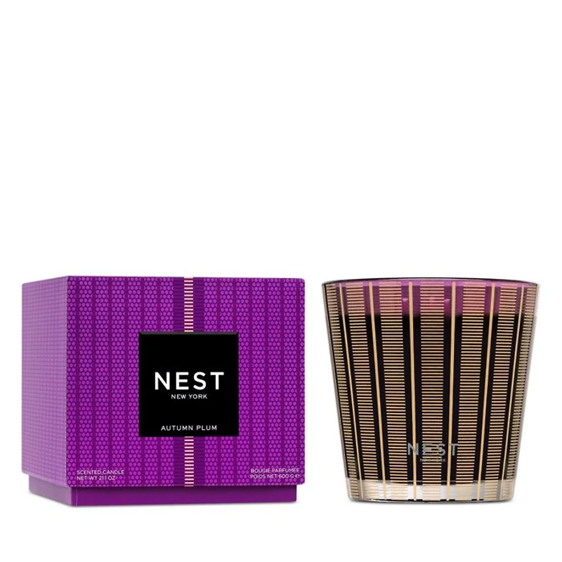 Autumn Plum 3 Wick Candle, 21.1 oz.