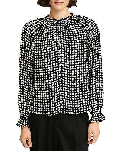 Hobbs London Hewlett Ruffled Cuff Blouse