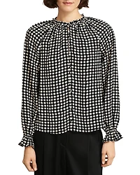 Hobbs London Hewlett Ruffled Cuff Blouse