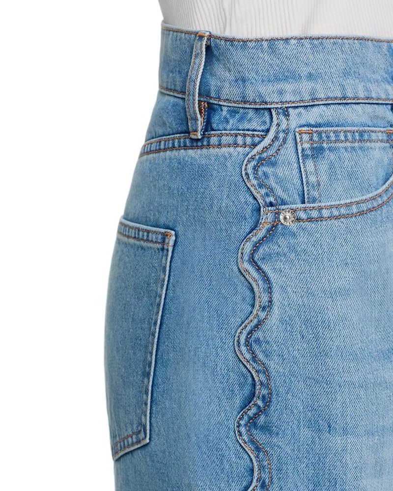 Taylor High Rise Cropped Wide Leg Jeans Nova