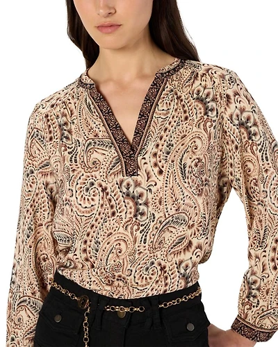 Amaya Paisley Print Top