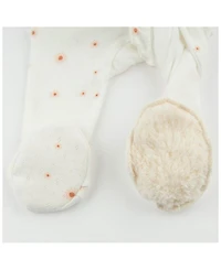 Girls' Zipper Footie - Twinkle Mini Daisies with Ruffles Baby