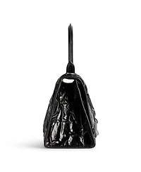 Hourglass Handbag Crushed Effect