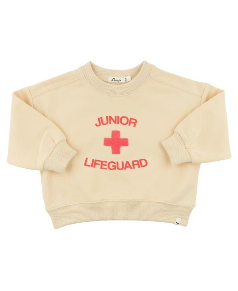 Unisex Lifeguard Screenprint Charlie Sweatshirt - Baby, Little Kid