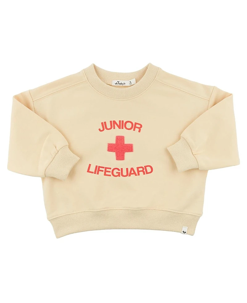 oh baby! Unisex Lifeguard Screenprint Charlie Sweatshirt - Baby