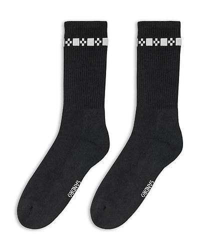 Sandro Embroidered Fine Knit Socks