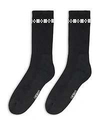Sandro Embroidered Fine Knit Socks