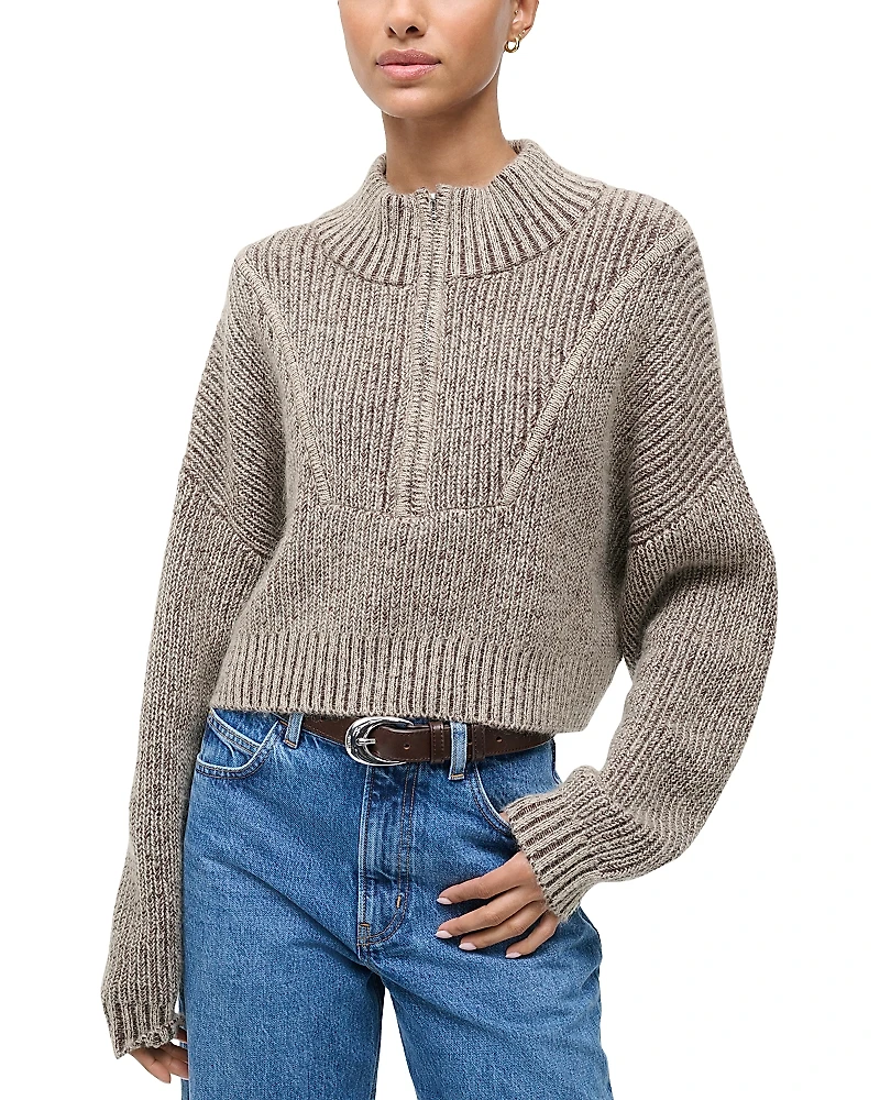 Staud Hampton Cropped Sweater
