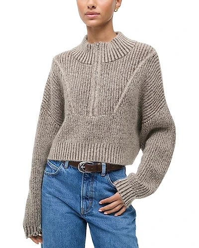 Staud Hampton Cropped Sweater