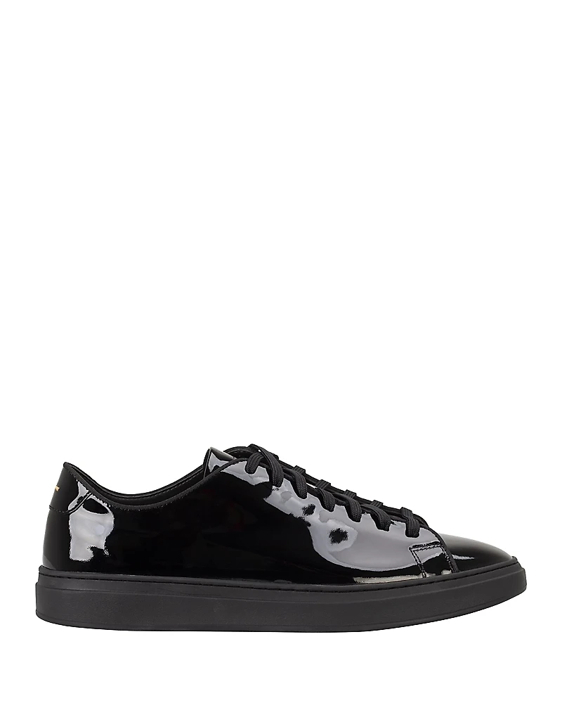 Boss Men's Kieran Lace Up Patent Leather Sneakers