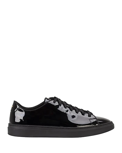 Boss Men's Kieran Lace Up Patent Leather Sneakers