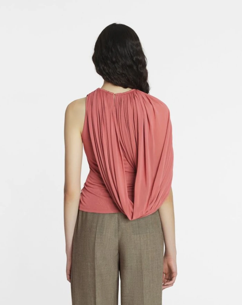 Draped Jersey Top