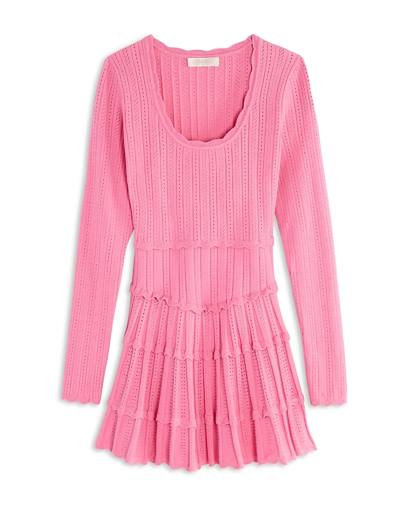 LoveShackFancy Girls' Caliora Long Sleeve Dress - Little Kid, Big Kid