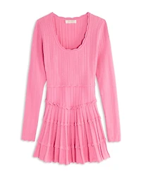 LoveShackFancy Girls' Caliora Long Sleeve Dress - Little Kid, Big Kid