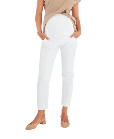 Graceful Non-Denim Foldover Waistband Maternity Pants