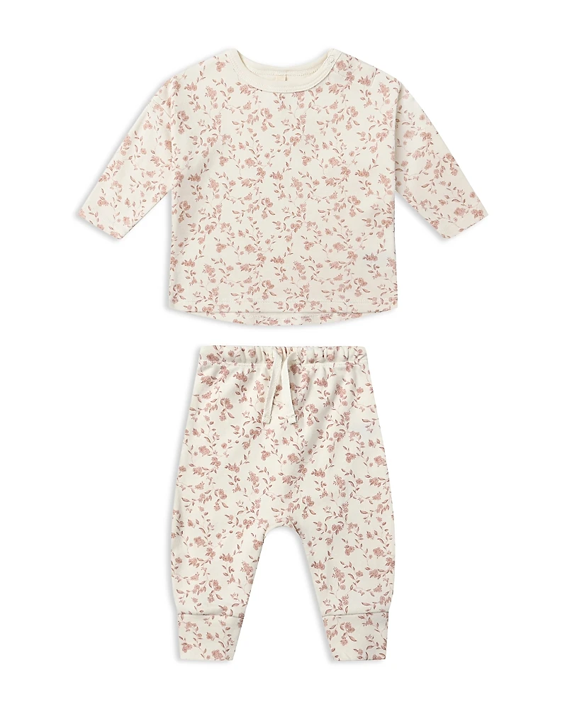 Quincy Mae Girls' Long Sleeved Tee & Pants Set - Baby