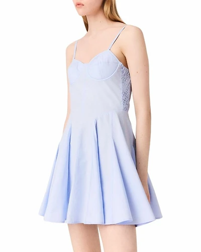 Flared Cotton Mini Dress
