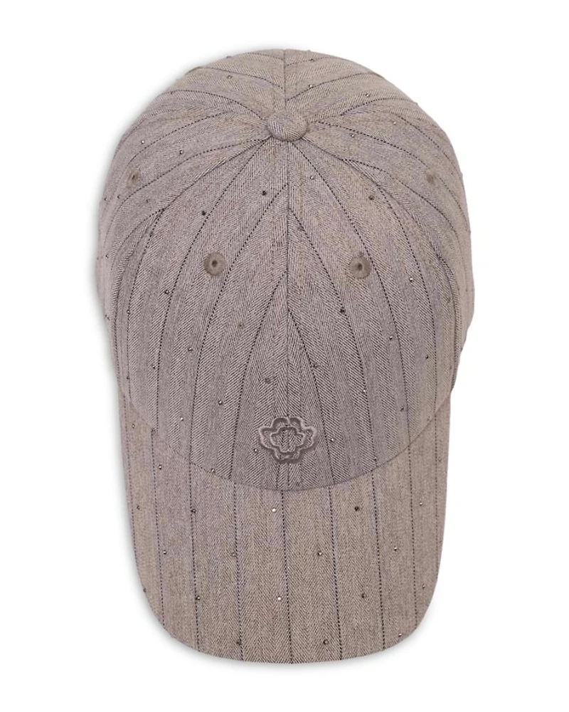 Studded Striped Cap