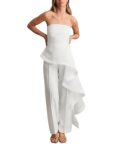 Reiss Rhiannon Drape Bandeau Jumpsuit