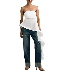 Reiss Rhianna Drape Corset Top