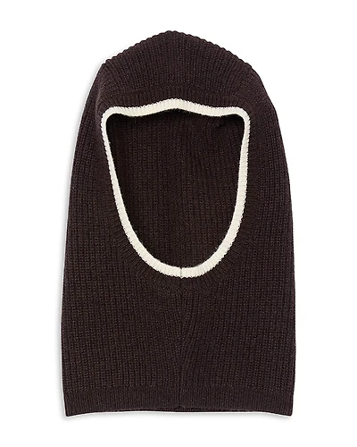 Sandro Ribbed Knit Balaclava