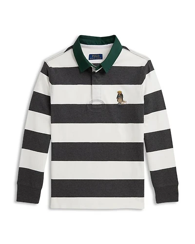 Boys' Polo Bear Cotton Rugby Shirt - Big Kid