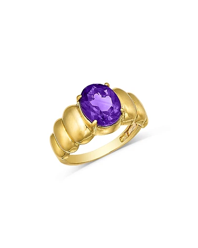 Bloomingdale's Fine Collection Amethyst Oval Ring