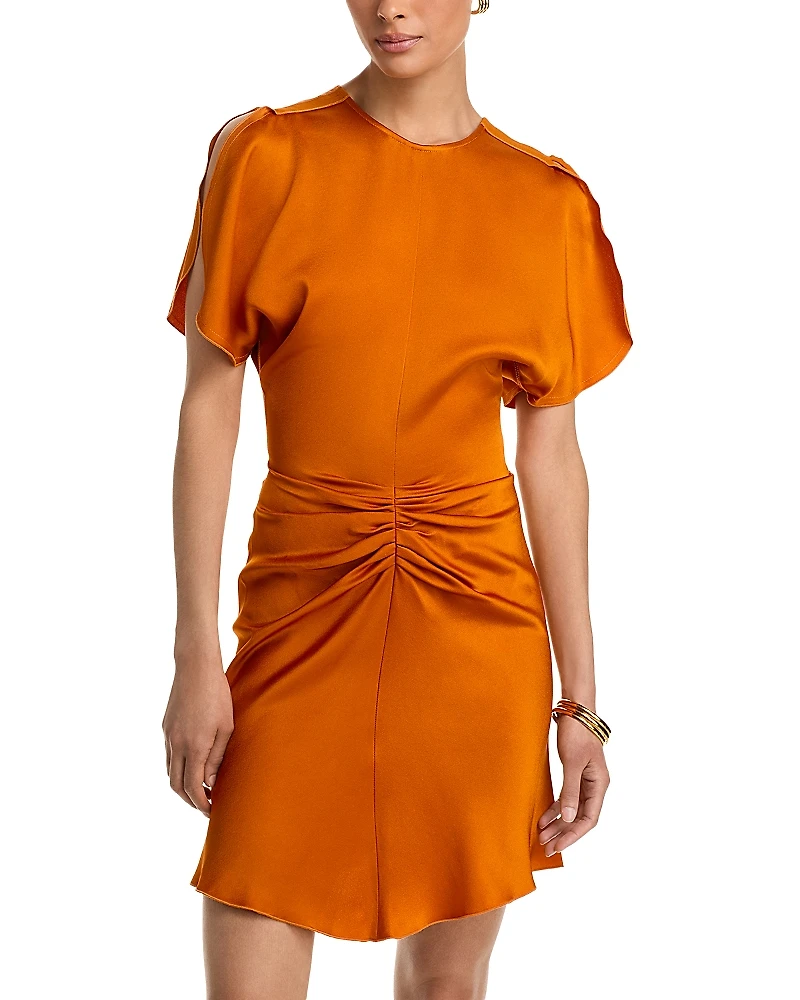 Victoria Beckham Gathered Waist Mini Dress