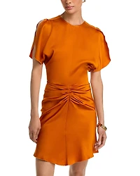 Victoria Beckham Gathered Waist Mini Dress