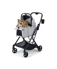 Ibiyaya Tinker Small Detachable Pet Stroller - Compact Buggy for Cats & Small Dogs