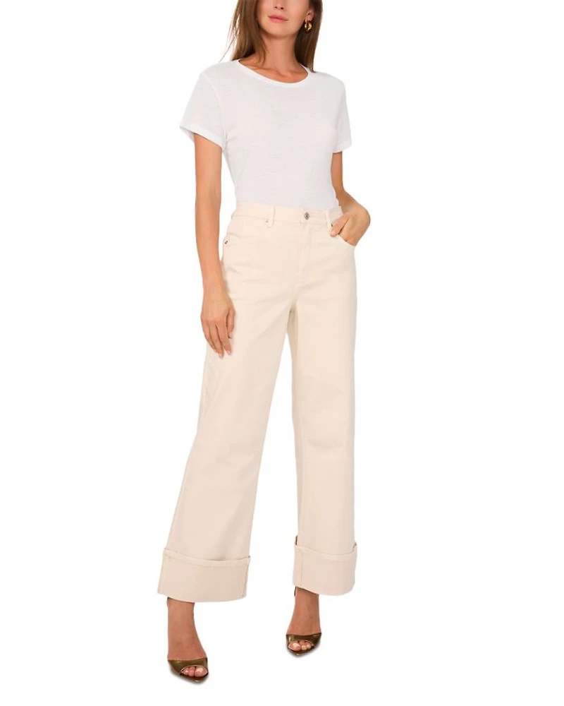 High Rise Flared Jeans New Ivory