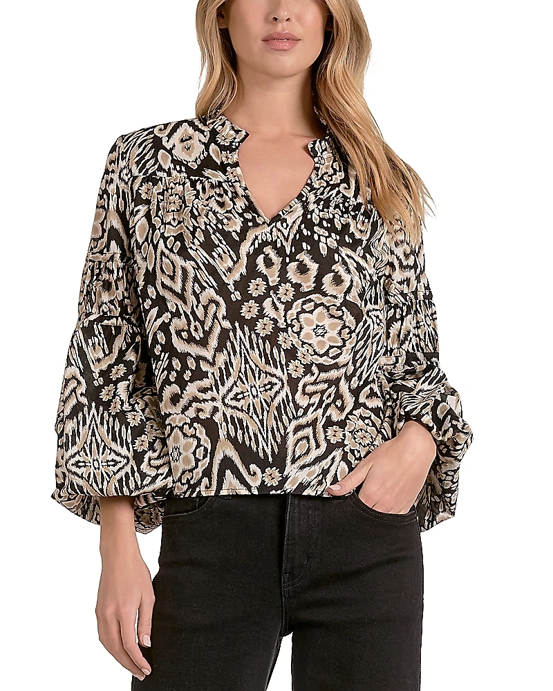 Elan Bubble Sleeve Top