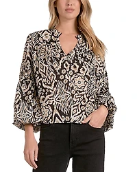 Elan Bubble Sleeve Top