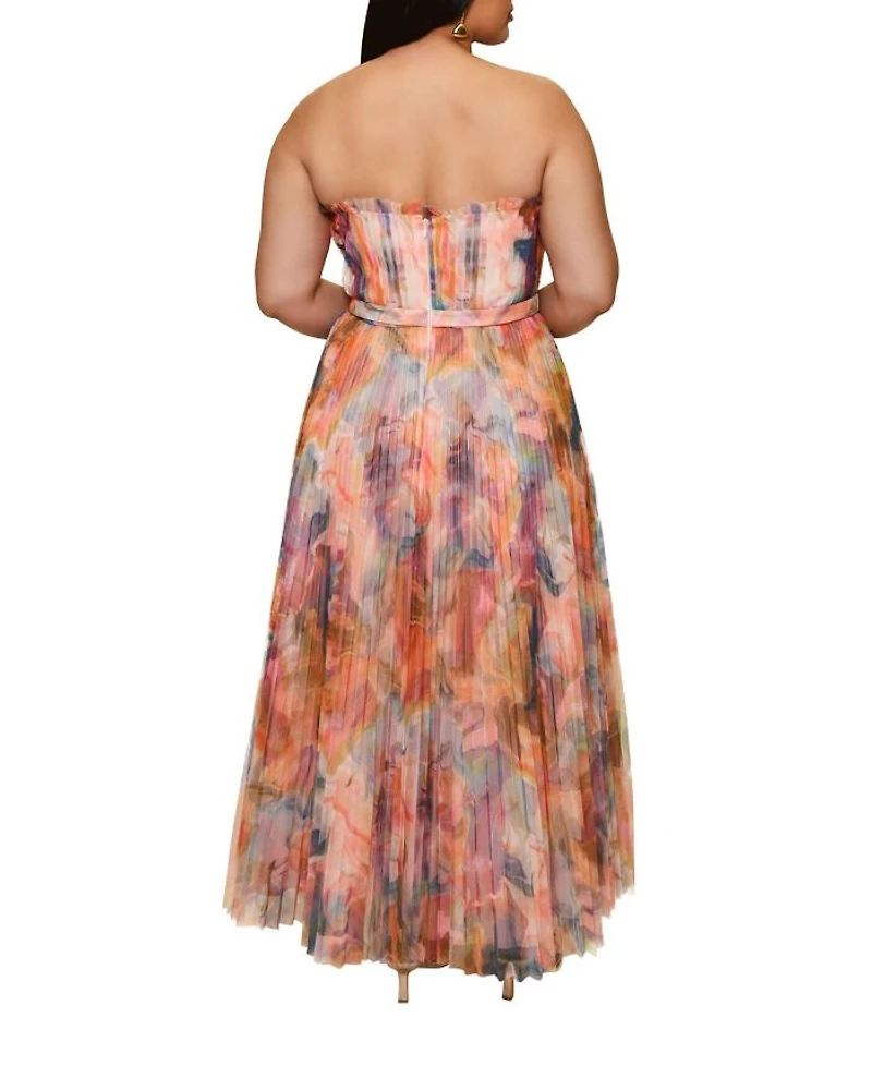 Plus Bromley Strapless Tulle Gown