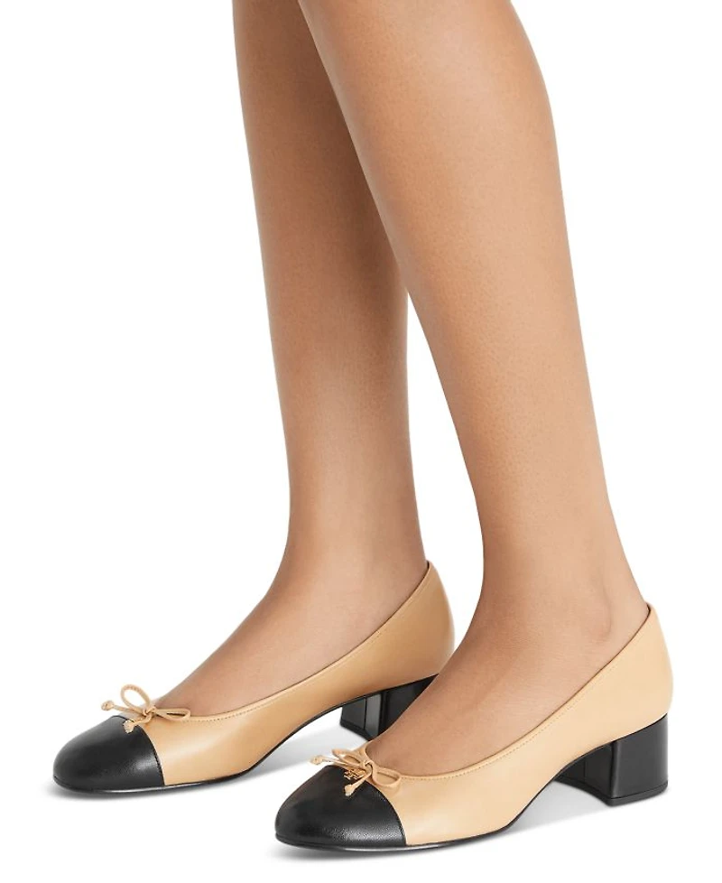 Women's Bow Ballet High Heel Pumps