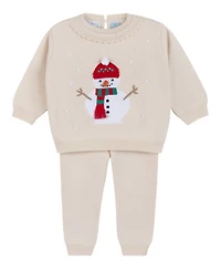 Girls' Holiday Snowman Knit Set - Baby, Little Kid