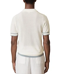 Knit Mesh Polo Shirt